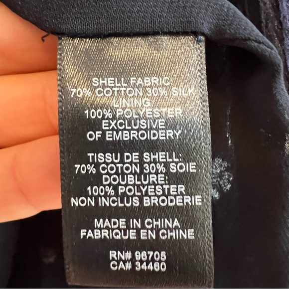 Rebecca Taylor Alessandra Floral-Print Textured Top size S excellent condition - Picture 9 of 10